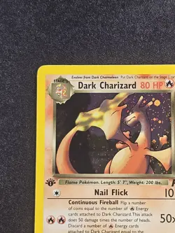 Dark Charizard Team Rocket 4/82 Holo 1st Edition Holo Rare - Pokemon - Swirls 🍥 - Image 3