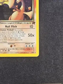Dark Charizard Team Rocket 4/82 Holo 1st Edition Holo Rare - Pokemon - Swirls 🍥 - Image 5