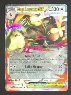 Pokemon TCG Mega Lopunny ex 084/094 Phantasmal Flames Double Rare Holo NM - Image 1