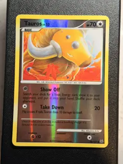 Pokemon TCG Taurus 98/127 Reverse-Holo Platinum Series Base Set 2009 NM - Image 1