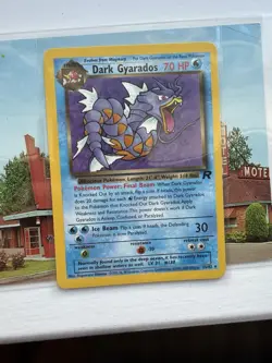 Dark Gyarados 25/82 UNLIMITED Team Rocket Pokemon Card WOTC 2000 Vintage TCG NM - Image 1