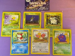 1st Edition Bellsprout Oddish Nidoran + Jungle Pokemon Card - Image 1