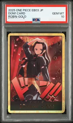 PSA10 DON!! Card Nico Robin Super Parallel 2025 One Piece Card GEMMT - Image 1