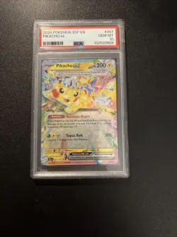 Pokemon Pikachu TCG Surging Sparks EX Double Rare Holo Card 057/191 - Image 1