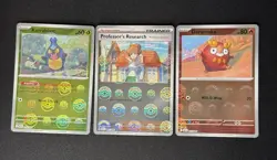 Lot of 3 Pokeball Pattern Holo Black Bolt Pokemon TCG Cards NM - Image 1