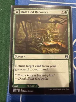 Bala GED Recovery Sorcery Zendikar Rising Uncommon Card, Near Mint Condition - Image 1