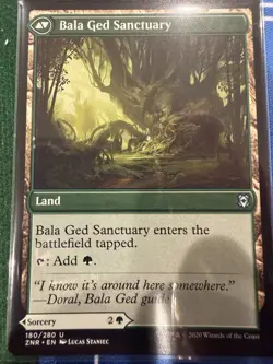 Bala GED Recovery Sorcery Zendikar Rising Uncommon Card, Near Mint Condition - Image 2