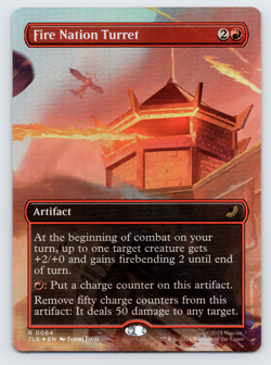 Avatar Fire Nation Turret FOIL Borderless R 64 Magic the Gathering Scene Card - Image 1