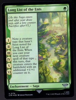 Long List of the Ents 0174 Uncommon Foil Lord of the Rings MTG Near Mint - Image 1