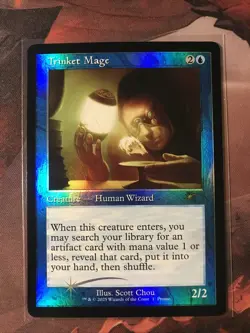 MTG Trinket Mage FOIL RETRO WPN & Gateway Promos WPN 1 NM - Image 1