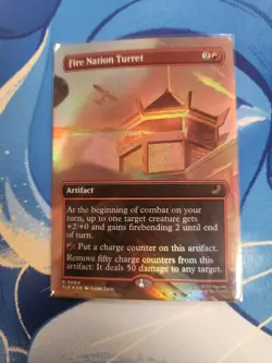 MTG Fire Nation Turret (Borderless) [Avatar: The Last Airbender: Foil - Image 1