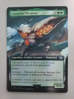 MTG Diamond Weapon Final Fantasy Foil Extended Art Uncommon - Image 1