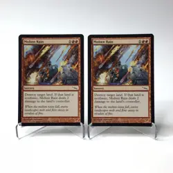 (2) Magic: The Gathering Molten Rain MTG Mirrodin 1993-2003 MP - Image 1