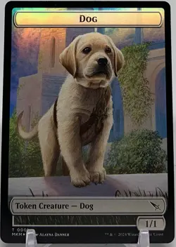 🧙Thopter/Dog Token 0020/0001 Foil MKM Murder at Karlov Manor MTG - Image 2