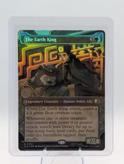 MTG Avatar The Last Airbender The Earth King #0344 Showcase Foil - Image 1