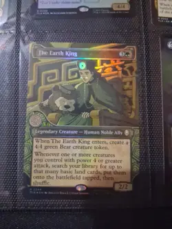The Earth King (Showcase) #344 (Foil) (NM) TLA Magic MTG - Image 1