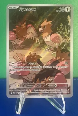 Pokemon TCG Spearow 151/132 Full Art Card - Near Mint - Image 1