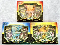 Pokemon Hidden Fates GX Collection Box Set - Charizard Raichu Gyarados - Sealed - Image 1