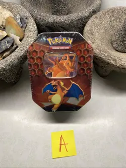 Pokemon Hidden Fates Tin Charizard GX Factory Sealed Free Shipping A - Image 1