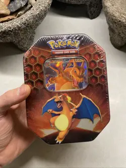 Pokemon Hidden Fates Tin Charizard GX Factory Sealed Free Shipping A - Image 2