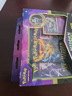 Pokemon TCG Hidden Fates Mewtwo Pin Collection Box 2019 Booster Packs, 3-Pack - Image 2