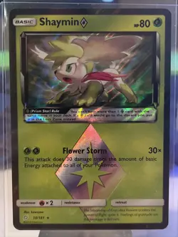 Pokemon TCG Shaymin Prism Star Sun & Moon - Team Up 10/181 Holo Holo Rare LP - Image 1