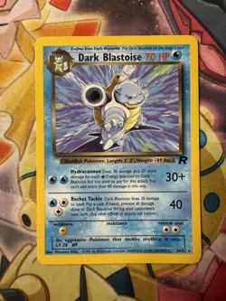 POKEMON Dark Blastoise Team Rocket Unlimited #20/82 Rare-NM / LP - Image 1
