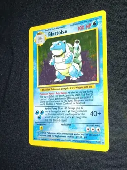 1999 Pokemon Base Set Error Mirror Holo/No Stars - Blastoise Holo Rare 2/102 - Image 2