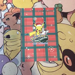 Litten Green/Red Wrapping Paper Cracked Ice Holo Pokemon Database Christmas - Image 2