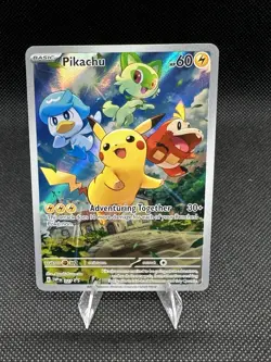 Pikachu SVP 027 Black Star Promo Paldea Evolved Pokemon TCG Near Mint Or Better! - Image 1