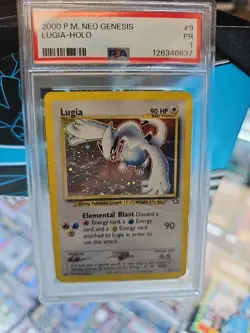 PSA 1 Pokemon Lugia 9/111 WotC Neo Genesis Unlimited Holo Rare - Image 1