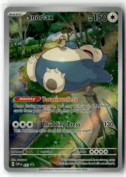Snorlax 051 Sv: Scarlet & Violet 151 Black Star Promo Pokemon Holo Tiny Crease - Image 1