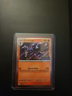 Pokemon TCG Phantasmal Flames Ceruledge Holo Prerelease Promo Staff Stamped - Image 1