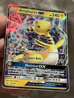 Ampharos GX - 43/181 - Ultra Rare LP, English Pokemon Sun & Moon - Team Up - Image 2