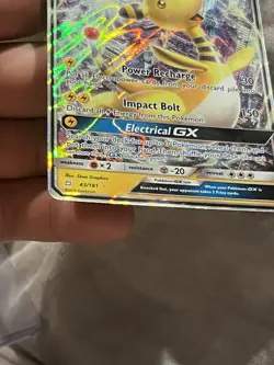 Ampharos GX - 43/181 - Ultra Rare LP, English Pokemon Sun & Moon - Team Up - Image 5