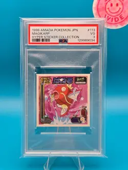 PSA 3 - 1998 AMADA POKEMON JAPANESE HYPER STICKER COLLECTION 113 MAGIKARP - Image 1