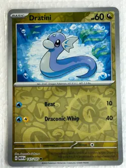 Dratini 147/165 Reverse Holo Common Scarlet & Violet 151 Pokemon - Near Mint NM! - Image 1