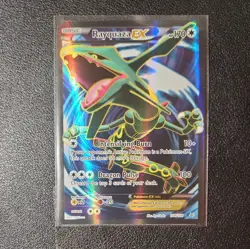 Pokemon XY Roaring Skies Rayquaza EX 104/108 Full Art Ultra Rare LP - Image 1