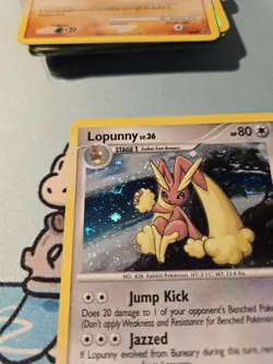 [NM] Lopunny 9/17 - Double SWIRL POP Series 9 Cosmos Holo Pokemon TCG - Image 4