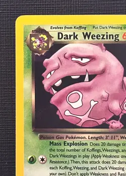 Pokemon Dark Weezing #14/82 Team Rocket Holo LP - Image 3