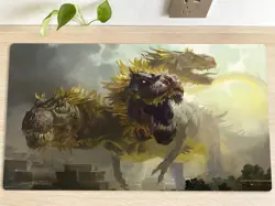MTG Playmat Zacama, Primal Calamity TCG CCG Mouse Pad Trading Card Game Mat - Image 1