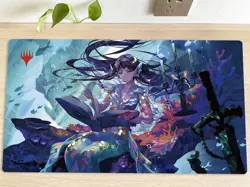 MTG Table Playmat Phystic Study TCG CCG Mouse Pad Trading Card Game Mat With Bag - Image 1