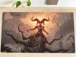 MTG Table Playmat Sheoldred, the Apocalypse TCG CCG Pad Trading Card Game Mat - Image 1