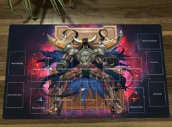 YuGiOh D/D/D Oblivion King Abyss Ragnarok TCG CCG Playmat Card Game Mat With Bag - Image 1