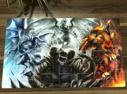 YGO Playmat Blaster Dragon & Tempest Dragon Card Game Mat TCG CCG Play Mat - Image 1