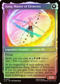 MTG FOIL Avatar Aang / Aang, Master of Elements - Avatar: The Last Airbender NM - Image 2