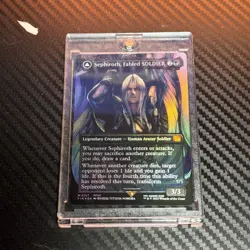 MTG English Sephiroth, Fabled SOLDIER (Borderless) (0317) NM Foil In Hard Case - Image 1