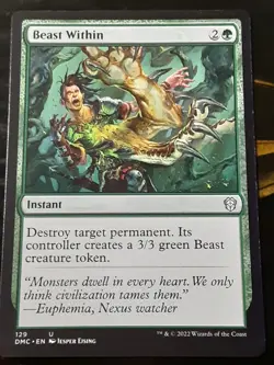 Beast Within , Commander Dominaria United , NM , MTG , FREE SHIPPING - Image 1