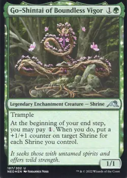 2X GO-SHINTAI OF BOUNDLESS VIGOR 187/302 FOIL NEON MTG NM X2 (yourdeckbuilder) - Image 1