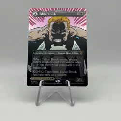 Magic MTG Venom Eddie Brock Borderless Foil 0233 Marvel Spider-Man - Image 1